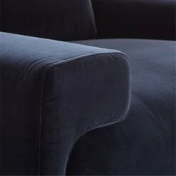 Camden Ink Blue Velvet Lounge Chair -Furniture Sales Store CamdenSeaBlueChairAVSSF22
