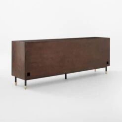 Carbon Brown Burl Wood Media Console 16 Carbon Brown Burl Wood Media Console -Furniture Sales Store CarbonBnBrlWdMdCredenza3QBSSF22