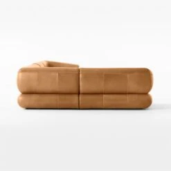 Chale 5-Piece Brown Leather Sectional Sofa 9 Chale 5-Piece Brown Leather Sectional Sofa -Furniture Sales Store Chale5PcSddlLthrSectSDSSS23