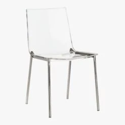 Chiaro Clear Chair Nickel 14 Chiaro Clear Chair Nickel -Furniture Sales Store ChiaroChairNickel3QF19