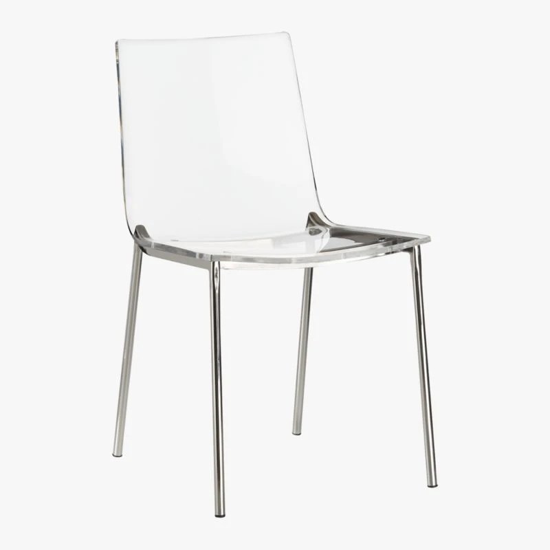 Chiaro Clear Chair Nickel 6 Chiaro Clear Chair Nickel - Image 6