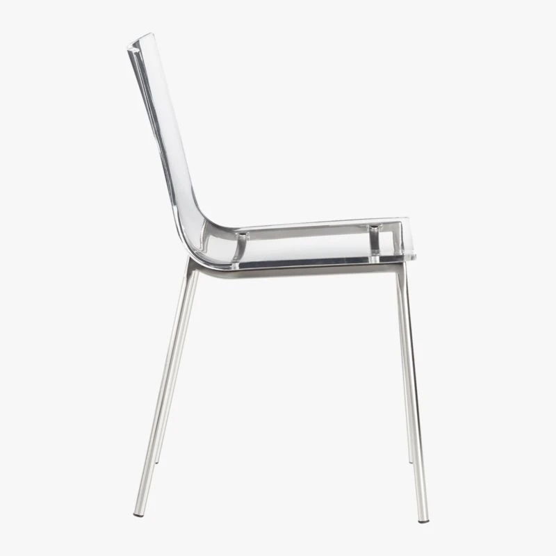 Chiaro Clear Chair Nickel 7 Chiaro Clear Chair Nickel - Image 7