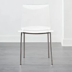 Chiaro Clear Chair Nickel