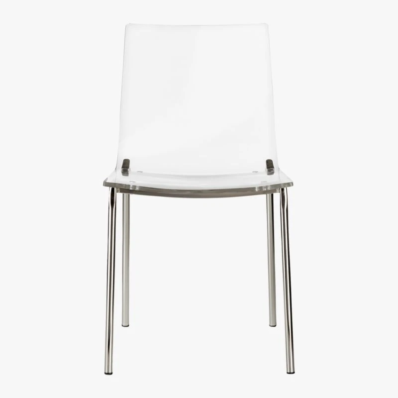 Chiaro Clear Chair Nickel 5 Chiaro Clear Chair Nickel - Image 5