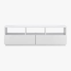 Chill High-Gloss White Media Console 60'' -Furniture Sales Store ChillMediaConsoleF10
