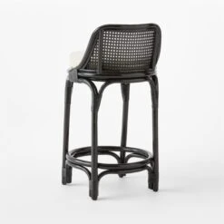 Coba Black Rattan Counter Stool -Furniture Sales Store CobaCaneCounterStool3QBSSF22 1