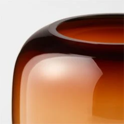 Coco Round Smoked Amber Glass Hurricane Candle Holder Small -Furniture Sales Store CocoSmkdGlassHrrcnSmAV2SHF22