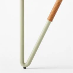 Colombe Round Green Metal Outdoor Dining Table With Glass Top -Furniture Sales Store ColombeVertDiningTableAVSSS23