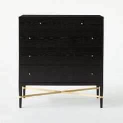 Connoisseur 5-Drawer Black Oak Wood Dresser Model 1003 10 Connoisseur 5-Drawer Black Oak Wood Dresser Model 1003 -Furniture Sales Store ConnoisseurDresserSOSSS21