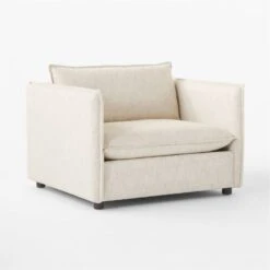 Corroy Natural Linen Chair And A Half -Furniture Sales Store CorroyNaturalLinenChair3QSSF23