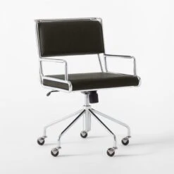 Court Black Vegan Leather Office Chair 10 Court Black Vegan Leather Office Chair -Furniture Sales Store CourtBlackOfficeChair3QSSS22