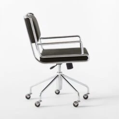 Court Black Vegan Leather Office Chair 11 Court Black Vegan Leather Office Chair -Furniture Sales Store CourtBlackOfficeChairSDSSS22