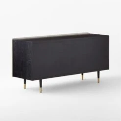 Crimped 4-Drawer White Oak Wood Dresser -Furniture Sales Store CrimpedWhiteLowDresser3QBSSF21