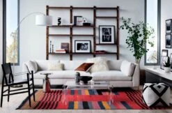 Walnut Modular Triple Shelf 88" -Furniture Sales Store Decker2PieceSectionalJL19