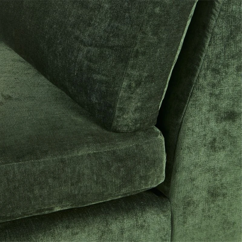 Decker Green Performance Velvet Armless Loveseat 6 Decker Green Performance Velvet Armless Loveseat - Image 6