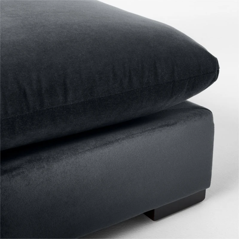 Deseo Charcoal Grey Performance Velvet Armless Loveseat 6 Deseo Charcoal Grey Performance Velvet Armless Loveseat - Image 6