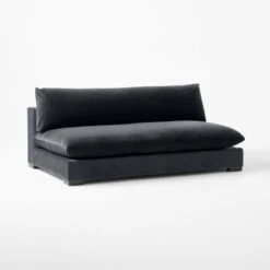 Deseo Charcoal Grey Performance Velvet Armless Loveseat 8 Deseo Charcoal Grey Performance Velvet Armless Loveseat -Furniture Sales Store DeseoChcVltArmlessLvst3QSSF23