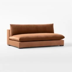 Deseo Copper Brown Performance Velvet Armless Loveseat 8 Deseo Copper Brown Performance Velvet Armless Loveseat -Furniture Sales Store DeseoCpprArmlessLvst3QSSF23