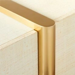 Dorset Lacquered White Linen Credenza -Furniture Sales Store DorsetLinenCredenzaAVSSS21