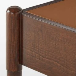 Dreher Brown Leather Desk With Drawer 17 Dreher Brown Leather Desk With Drawer -Furniture Sales Store DreherWoodDeskAVSSS22