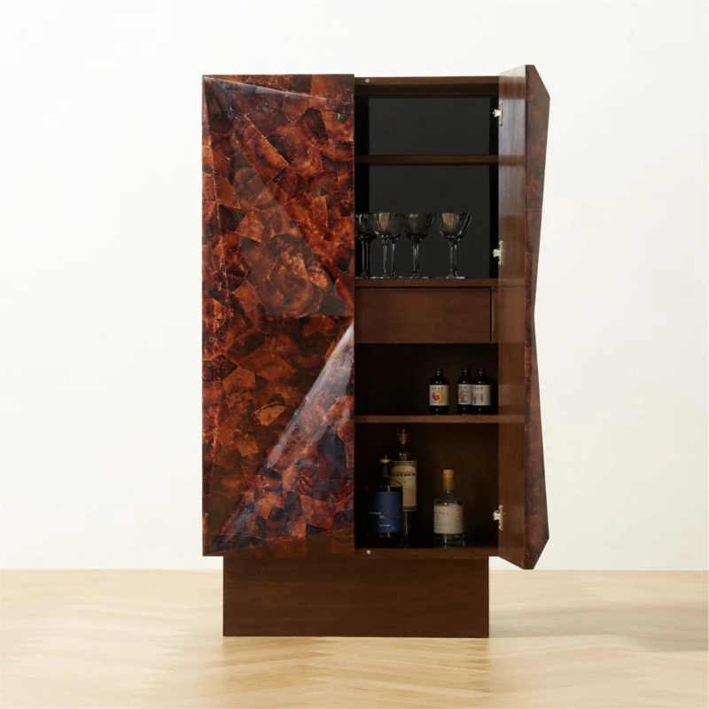 Dresden Penshell Bar Cabinet 3 Dresden Penshell Bar Cabinet - Image 3