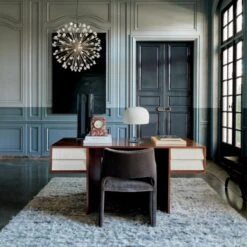 Foley Mink Velvet Dining Armchair 10 Foley Mink Velvet Dining Armchair -Furniture Sales Store ElleLacqueredLinenDeskJN21 1x1