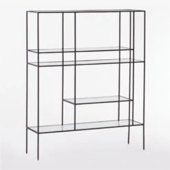 Euclidean Black Metal Etagere 9 Euclidean Black Metal Etagere -Furniture Sales Store EuclideanBlackEtagere3QSSS21