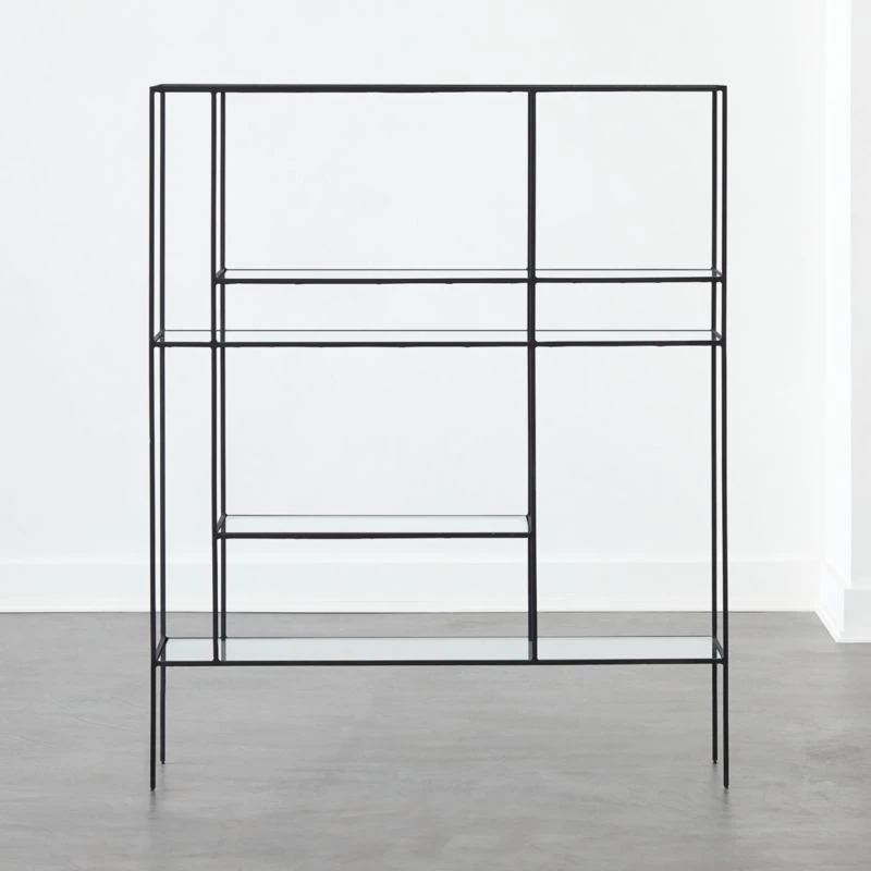 Euclidean Black Metal Etagere 1 Euclidean Black Metal Etagere