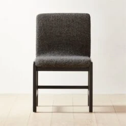 Falls Black Upholstered Dining Chair