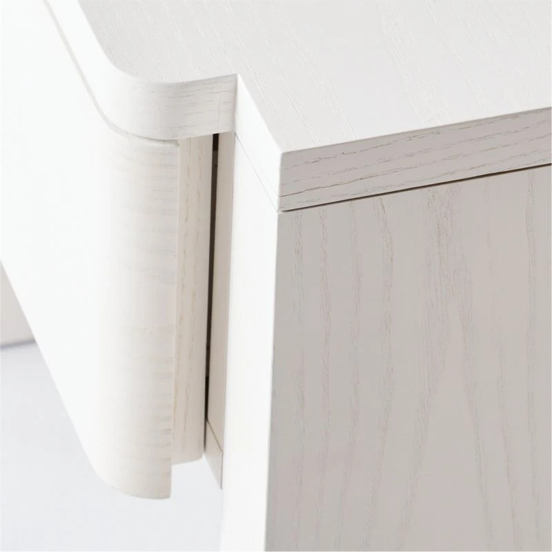 Fore Bleached Ash Wood Nightstand With Drawer 8 Fore Bleached Ash Wood Nightstand With Drawer - Image 8