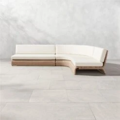 Foss Woven 3-Piece Outdoor Patio Sectional Sofa