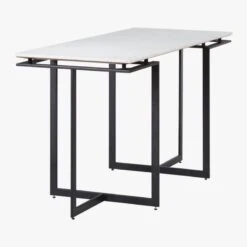 Fullerton Black Metal Desk With White Marble Top 10 Fullerton Black Metal Desk With White Marble Top -Furniture Sales Store FullertonMdlrDskW2Lgs3QBS18
