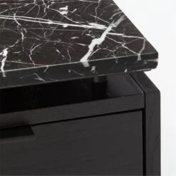 Fullerton 3-Drawer Black Metal And Oak Wood Desk With Black Marble Top 15 Fullerton 3-Drawer Black Metal And Oak Wood Desk With Black Marble Top -Furniture Sales Store FullertonModBkDkW2BkDrwAVF20
