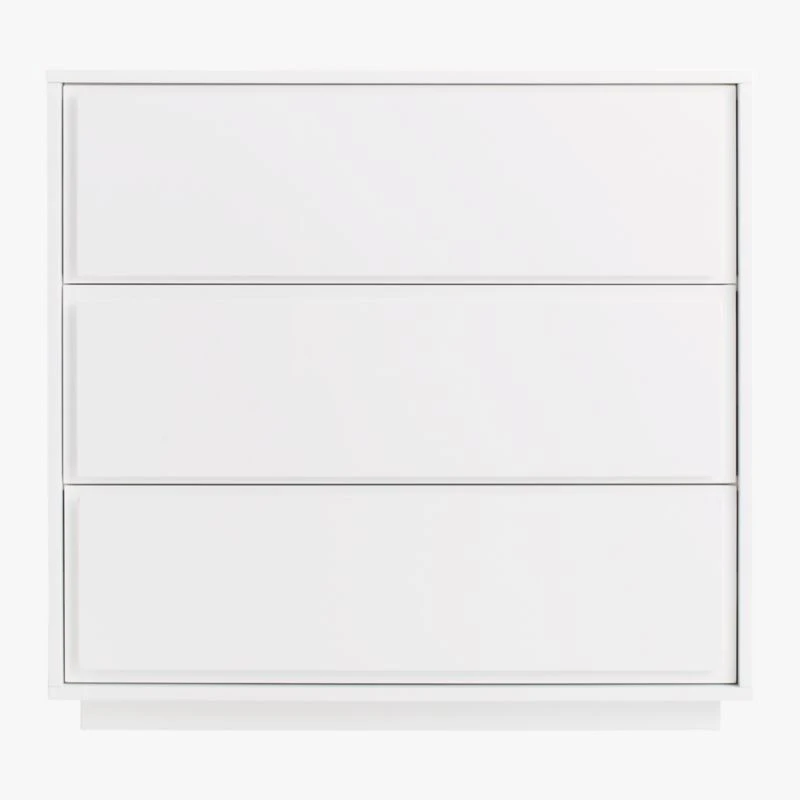 Gallery 3-Drawer White Dresser 4 Gallery 3-Drawer White Dresser - Image 4