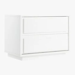 Gallery 2-Drawer High-Gloss White Nightstand -Furniture Sales Store GalleryNighstand3QS19