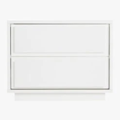 Gallery 2-Drawer High-Gloss White Nightstand -Furniture Sales Store GalleryNighstandSOS19