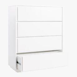 Gallery Tall 4-Drawer White Dresser 10 Gallery Tall 4-Drawer White Dresser -Furniture Sales Store GalleryTallChest3QAVS19