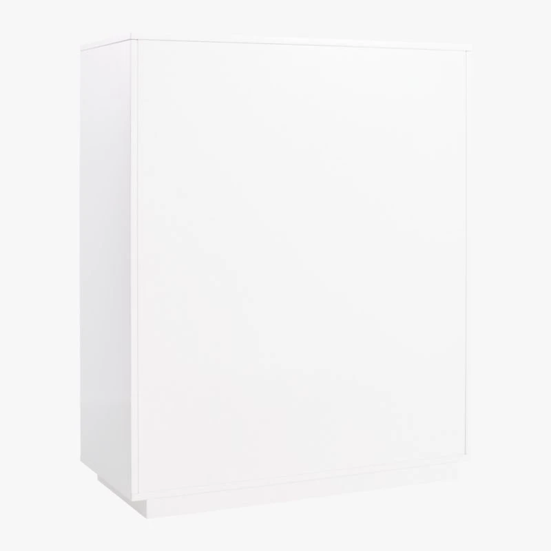 Gallery Tall 4-Drawer White Dresser 6 Gallery Tall 4-Drawer White Dresser - Image 6
