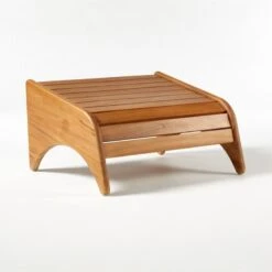 Gartner Teak Outdoor Ottoman -Furniture Sales Store GartnerTeakLoungeOttoman3QSSS21