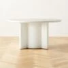 Geary Round White Wood Dining Table