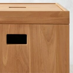 Giacomo Teak Storage Bin -Furniture Sales Store GiacomoTeakBinAV3SHS23