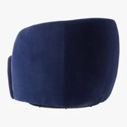 Gwyneth Navy Velvet Swivel Chair 10 Gwyneth Navy Velvet Swivel Chair -Furniture Sales Store GwynethNavyVelvetChair3QBF19