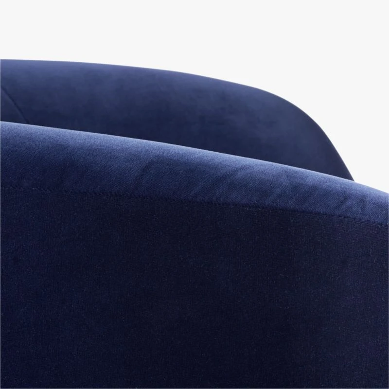 Gwyneth Navy Velvet Swivel Chair 6 Gwyneth Navy Velvet Swivel Chair - Image 6