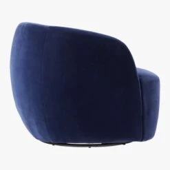 Gwyneth Navy Velvet Swivel Chair 9 Gwyneth Navy Velvet Swivel Chair -Furniture Sales Store GwynethNavyVelvetChairSDF19
