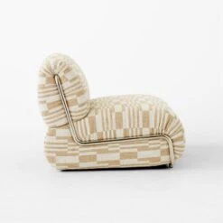 Hada Armless Geometric Patterned Lounge Chair -Furniture Sales Store HadaPatternWovenChairSDSSS23