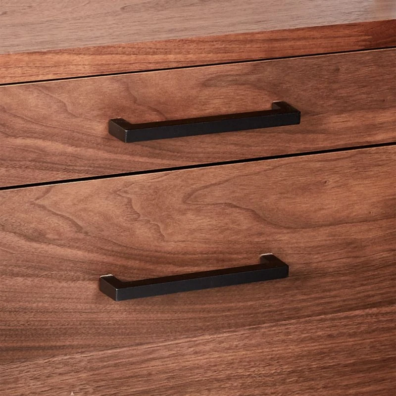 Helix 70" Walnut Bookcase With 2 Drawers 9 Helix 70" Walnut Bookcase With 2 Drawers - Image 9