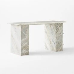 Hera Torrento Brown Marble Desk With Shelves 16 Hera Torrento Brown Marble Desk With Shelves -Furniture Sales Store HeraMarbleDesk3QBSSF21
