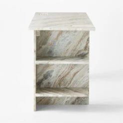 Hera Torrento Brown Marble Desk With Shelves 15 Hera Torrento Brown Marble Desk With Shelves -Furniture Sales Store HeraMarbleDeskSDSSF21
