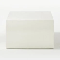 Horseshoe Ivory Lacquered Linen 60" Coffee Table -Furniture Sales Store HorseshoeIvLqdLnRctCffTblSDF20