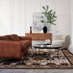 Gwyneth Ivory Boucle Swivel Chair Set Of 2 -Furniture Sales Store HoxtonSaddleLeatherSofaAG21 1x1